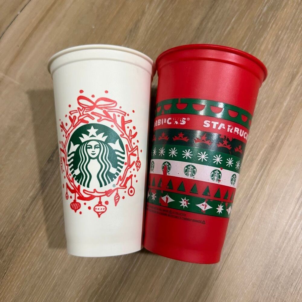 Starbucks Reusable Christmas Tumbler Reusable Coffee Cups No Lid Americana Cozy